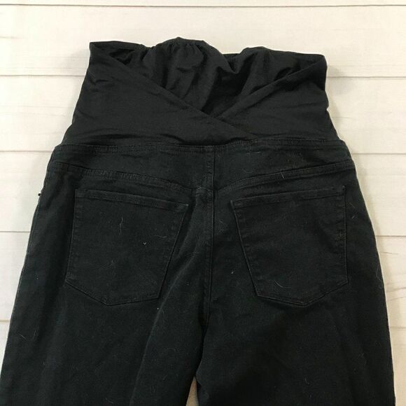 Isabel Maternity Over Belly Panel Black Jeans Size 10 - Picture 4 of 15